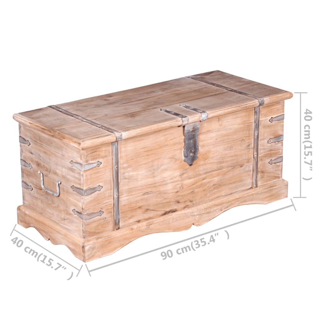 Chest, storage box, acacia wood