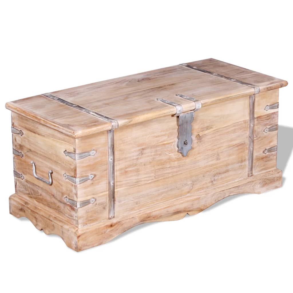 Chest, storage box, acacia wood