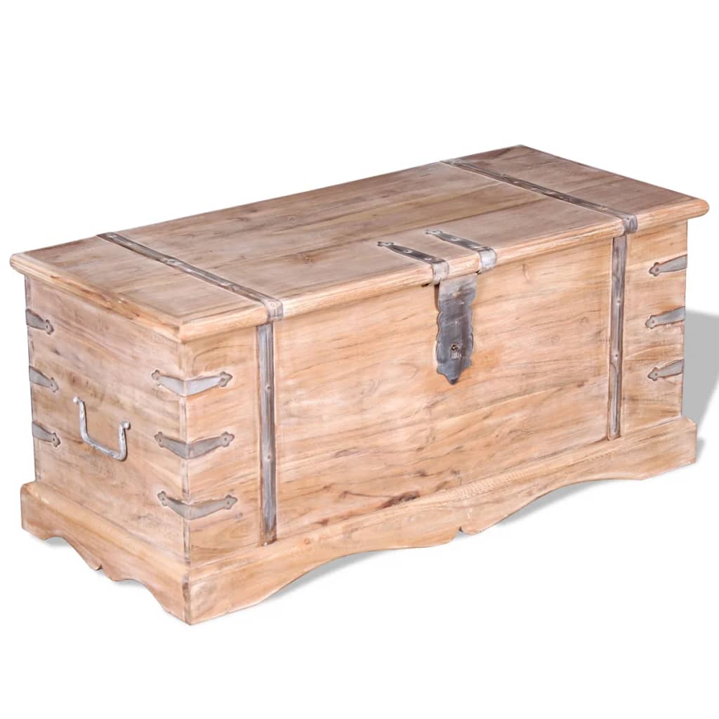 Chest, storage box, acacia wood