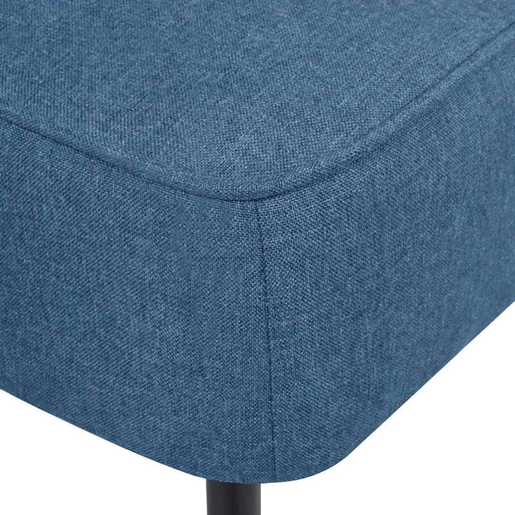 Armchair, blue, fabric