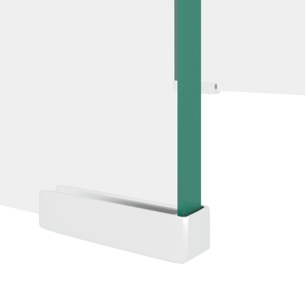 Televizora statīvs/monitora paliktnis, caurspīdīgs stikls, 40x25x11 cm
