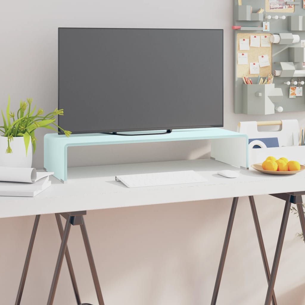TV statīvs/monitora paliktnis, zaļš, 70x30x13cm, stikls