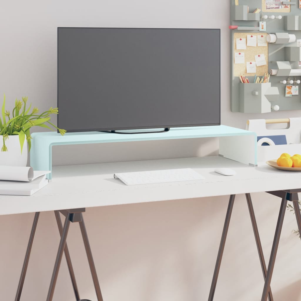 TV statīvs/monitora paliktnis, zaļš, 80x30x13cm, stikls