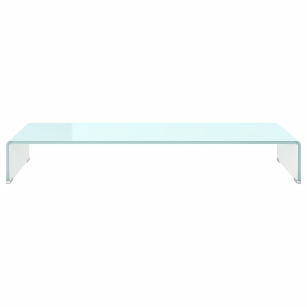 TV stovas/monitoriaus pakyla, žalias, 90x30x13cm, stiklas