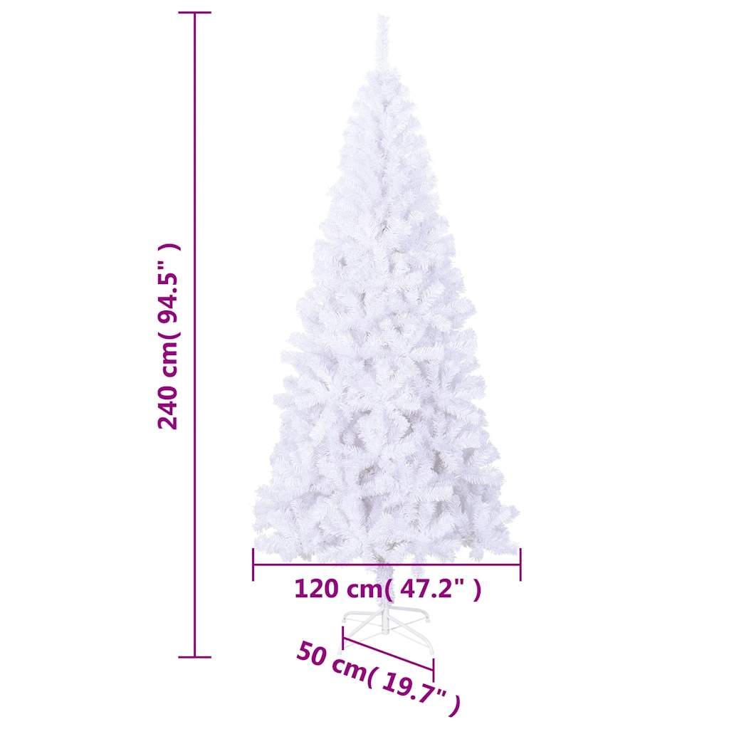 Dirbtinė Kalėdinė eglutė, L, 240 cm, balta