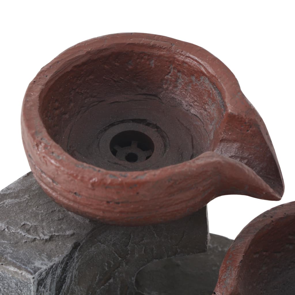 Indoor fountain, with LED light, synthetic resin