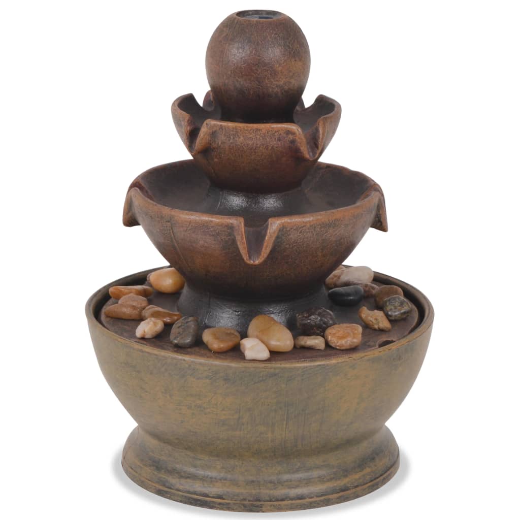 Indoor fountain, with pump, synthetic resin