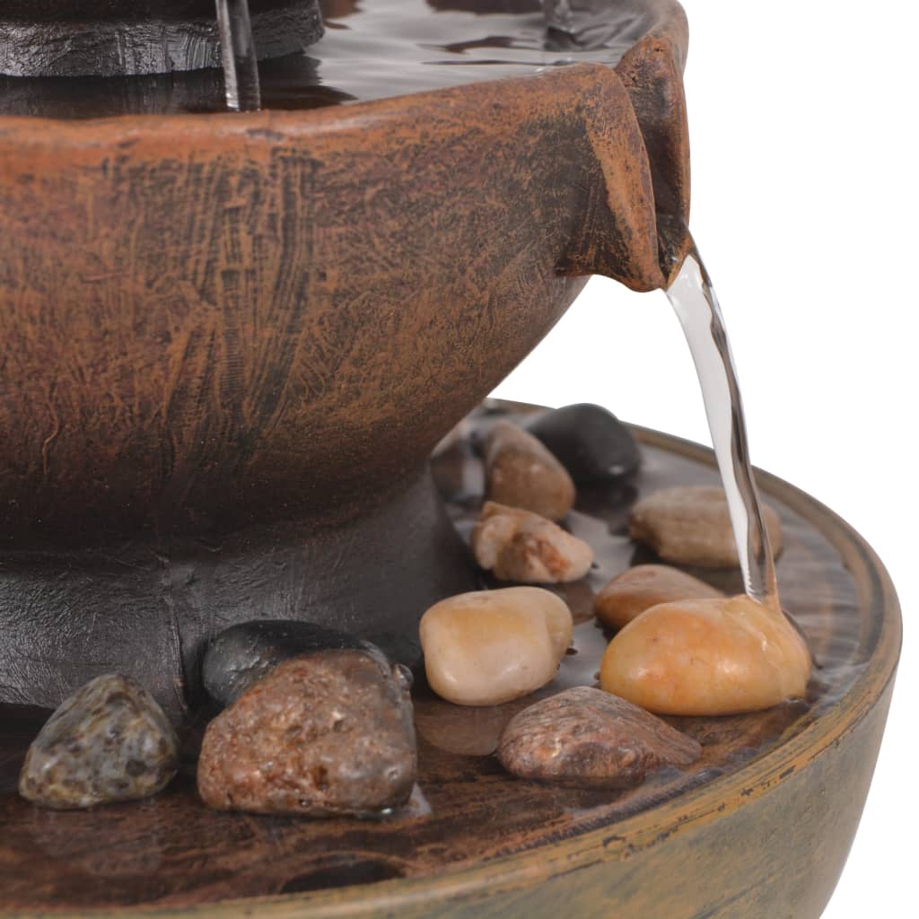 Indoor fountain, with pump, synthetic resin