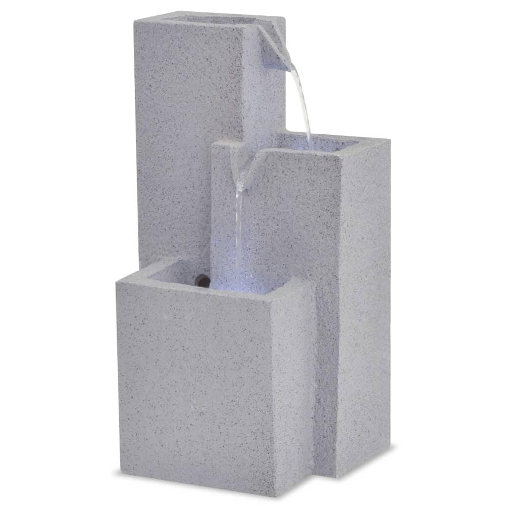 Indoor fountain, with LED light, synthetic resin