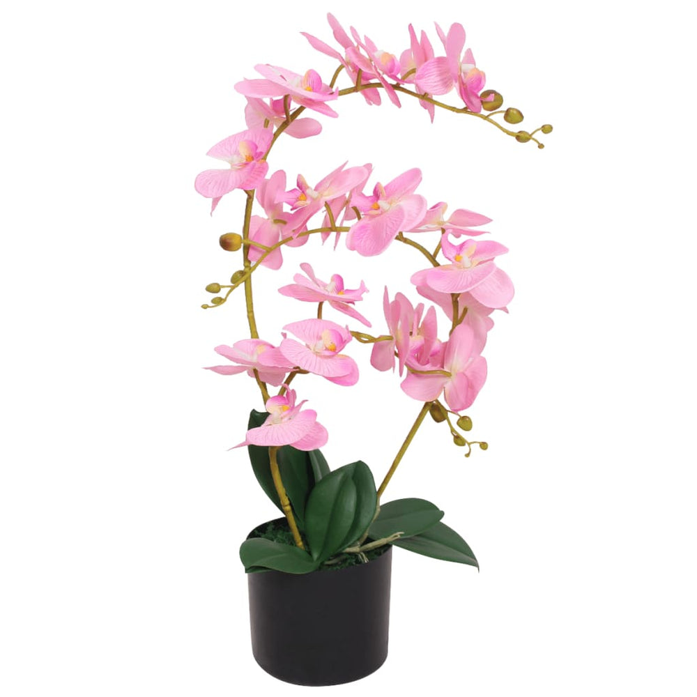 Artificial Orchid in a Pot, 65 cm, Pink