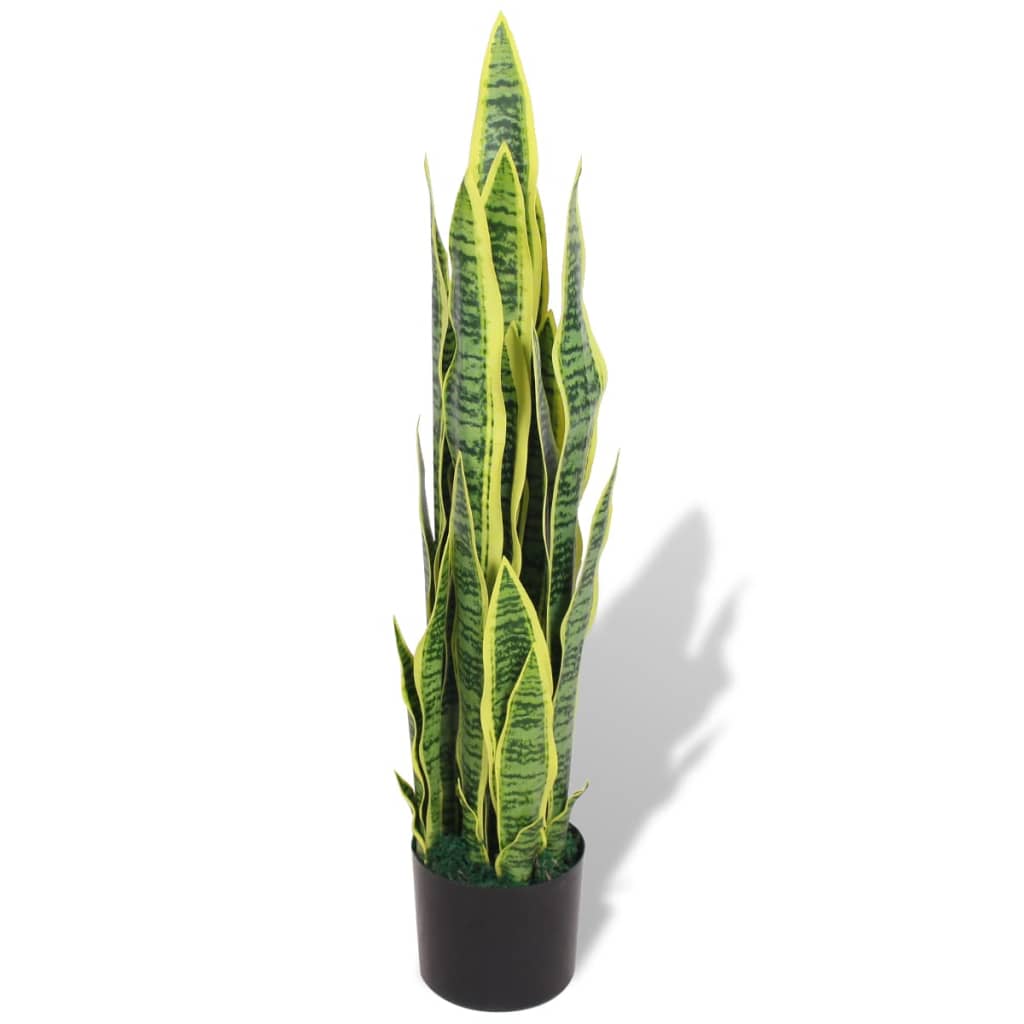 Mākslīgā sansevjera ar podu, 90 cm, zaļa