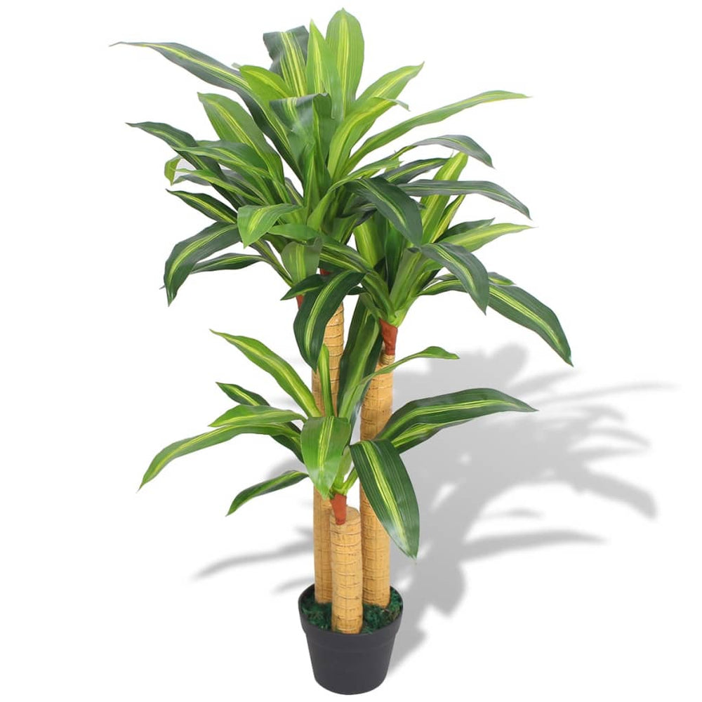 Artificial Dracaena with Pot, 100 cm, Green