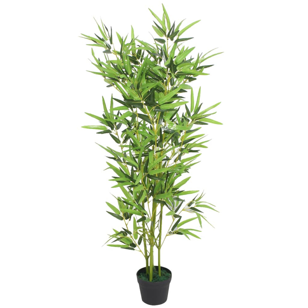 Artificial bamboo plant with pot, 120 cm, green