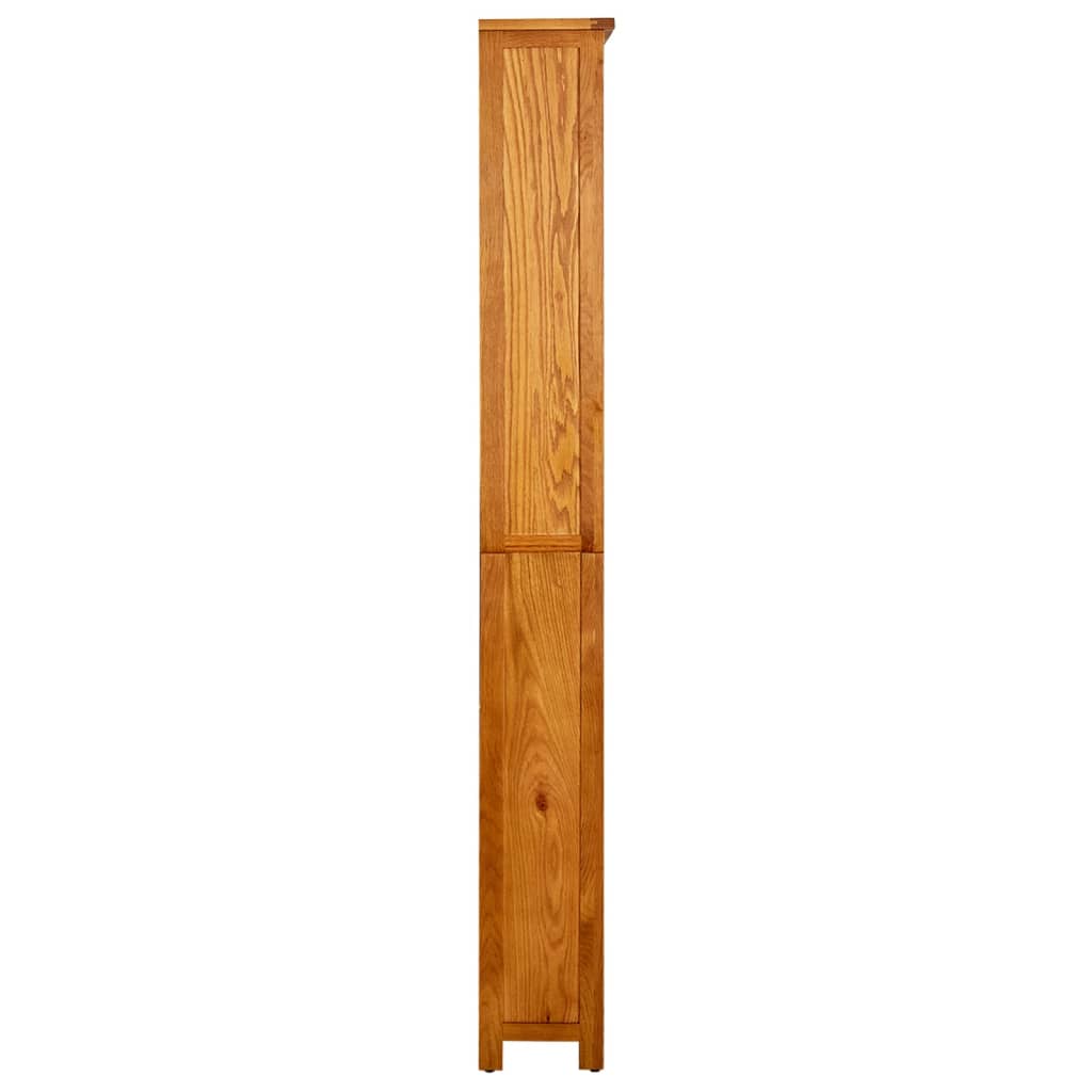 Bookcase with 6 shelves, 80x22.5x180cm, oak wood veneer.