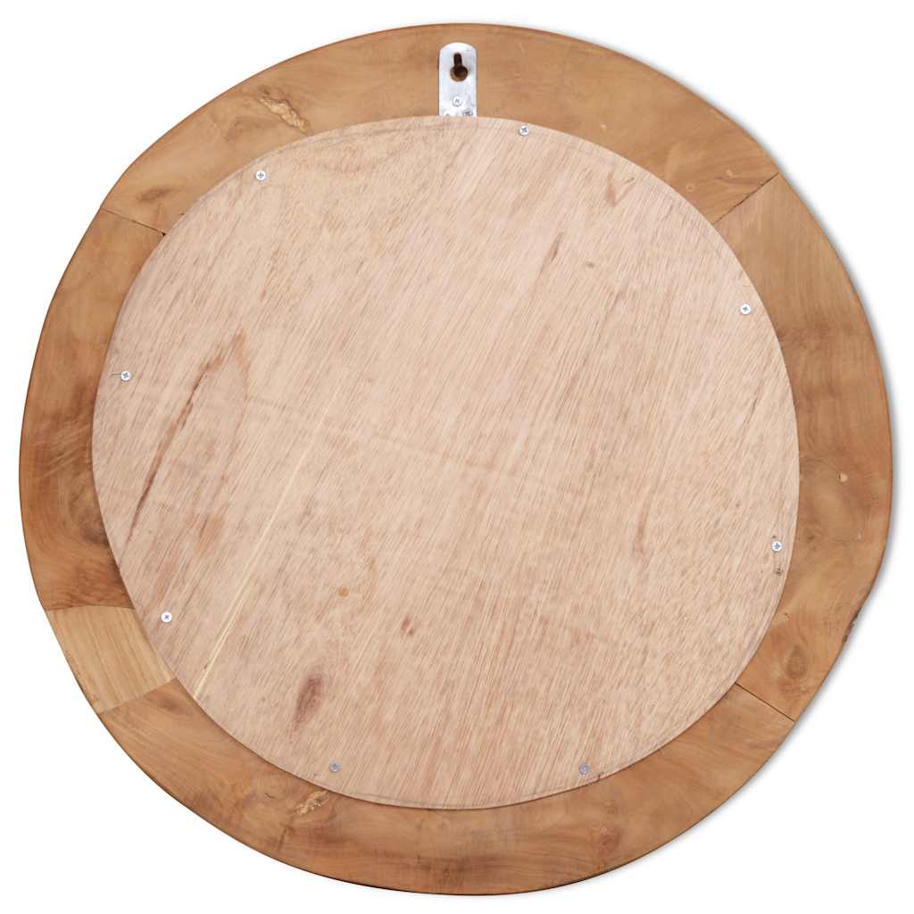 Dekoratīvs spogulis no tīkkoka, 60cm, apaļš