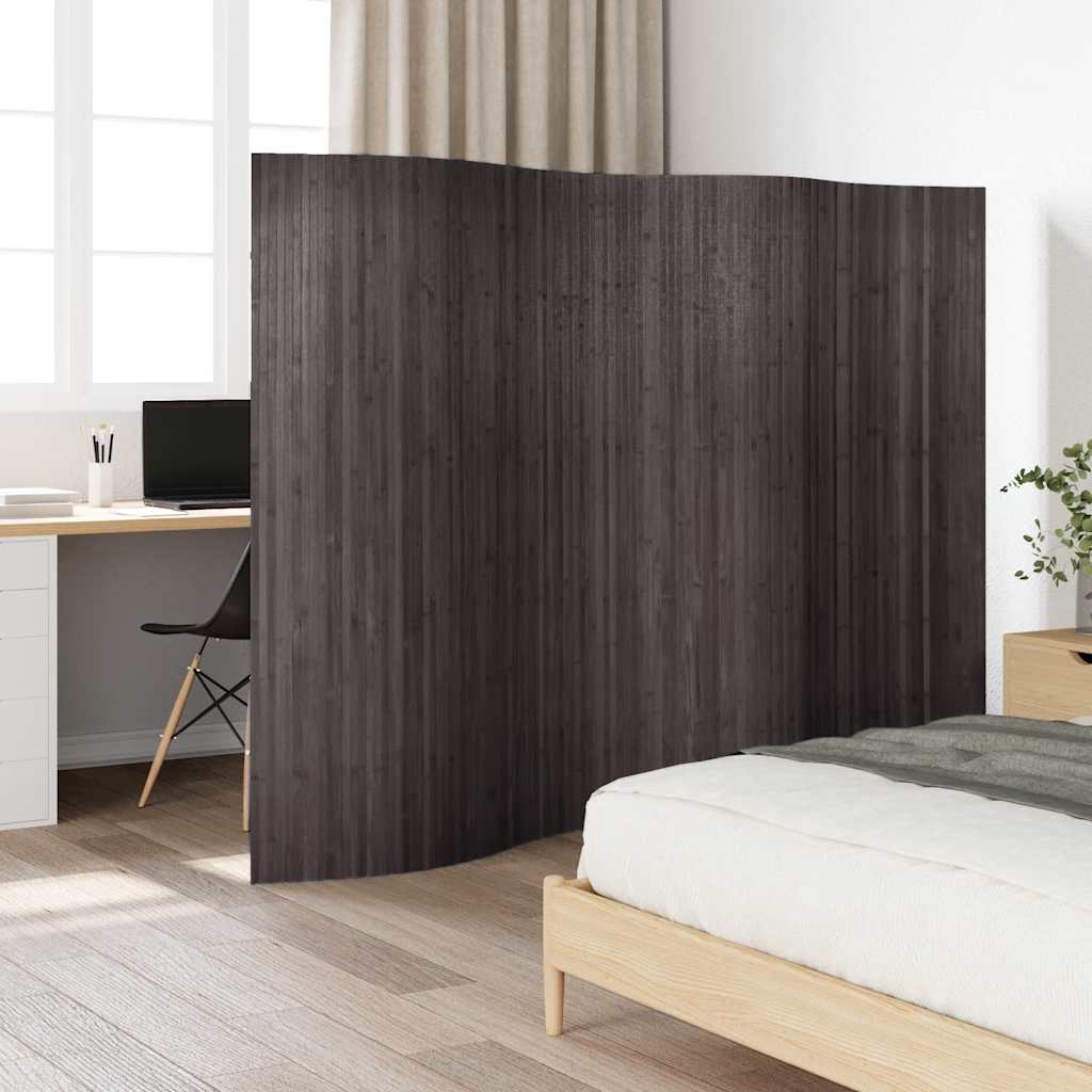 Kambario pertvara, bambukas, pilka, 250x165cm