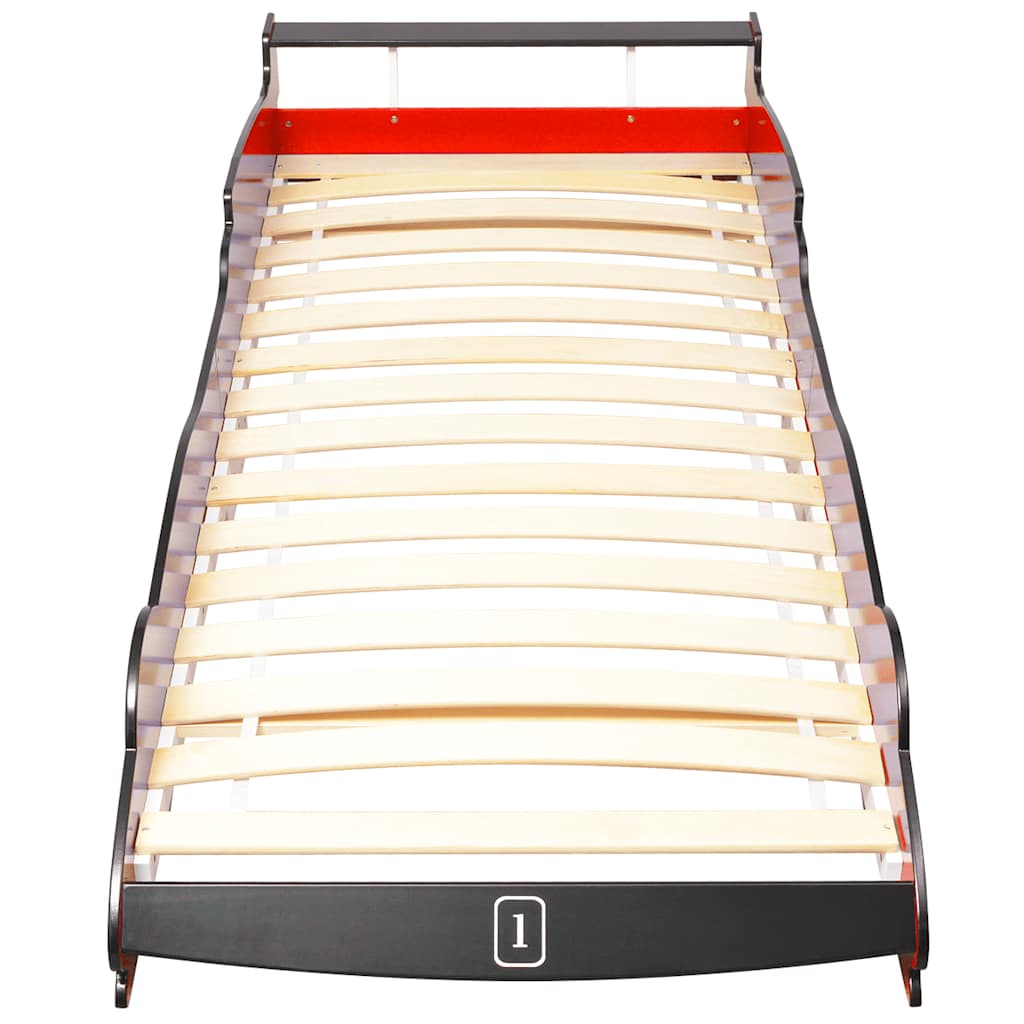 Children's Racing Car Bed, 90x200 cm, Red
