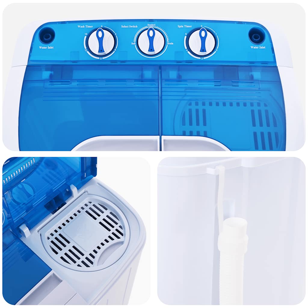 Mini washing machine, two compartments, 5.6kg
