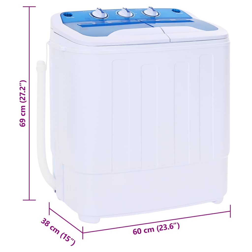 Mini washing machine, two compartments, 5.6kg