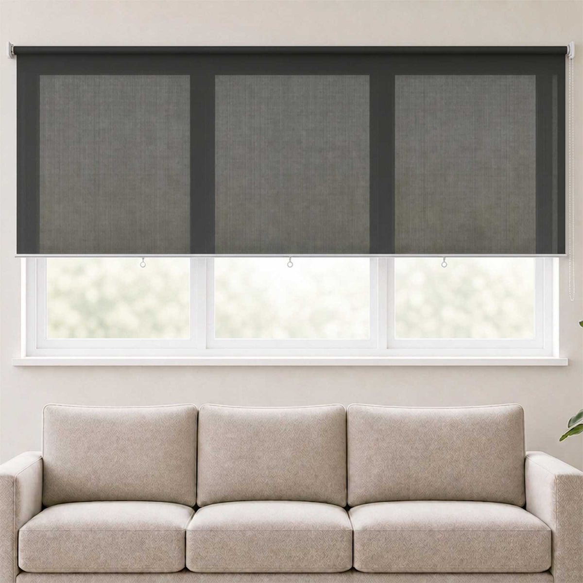 Lauko roletas, 305 (plotis) x 140 (aukštis) cm, antracito spalvos