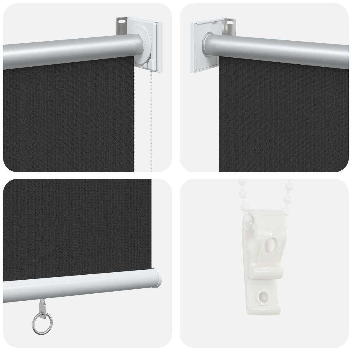Lauko roletas, 305 (plotis) x 140 (aukštis) cm, antracito spalvos