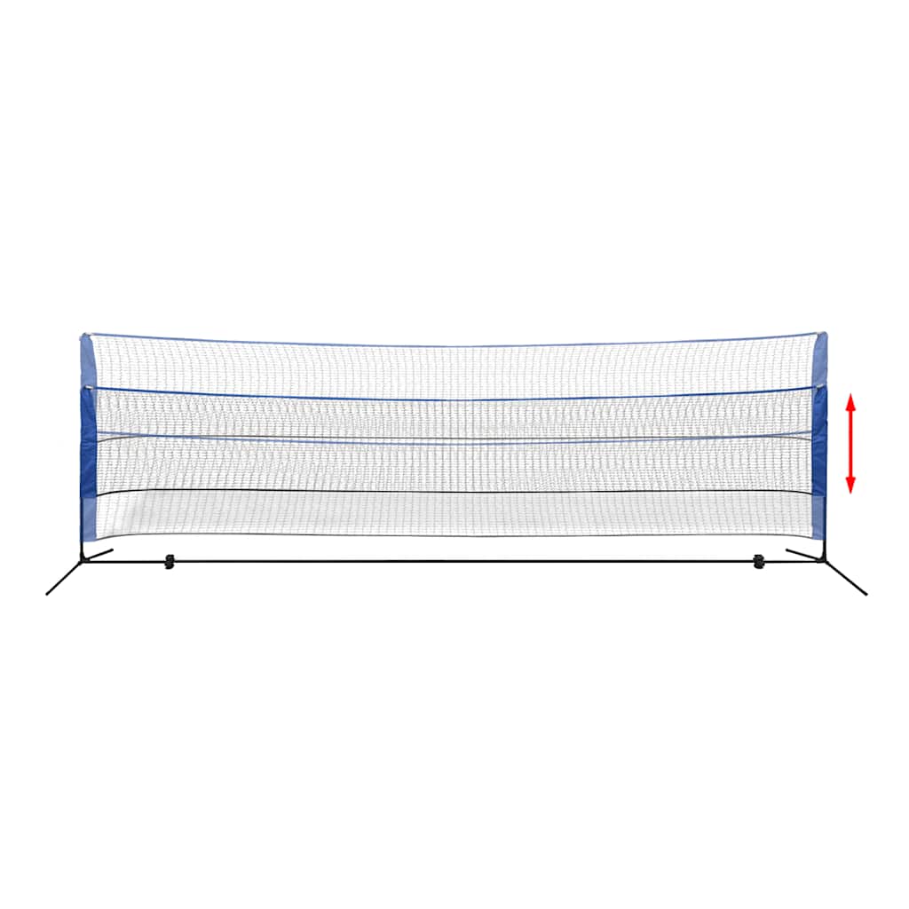 Badminton net with shuttles, 500x155 cm
