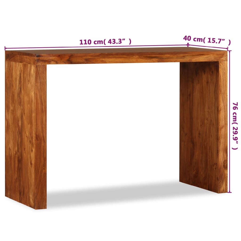 Console table, 110x40x76cm, solid wood