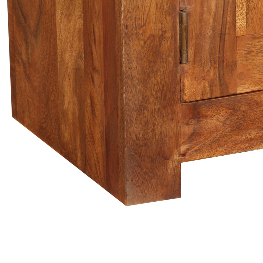 TV Cabinet, 120x30x40cm, solid wood with honey finish
