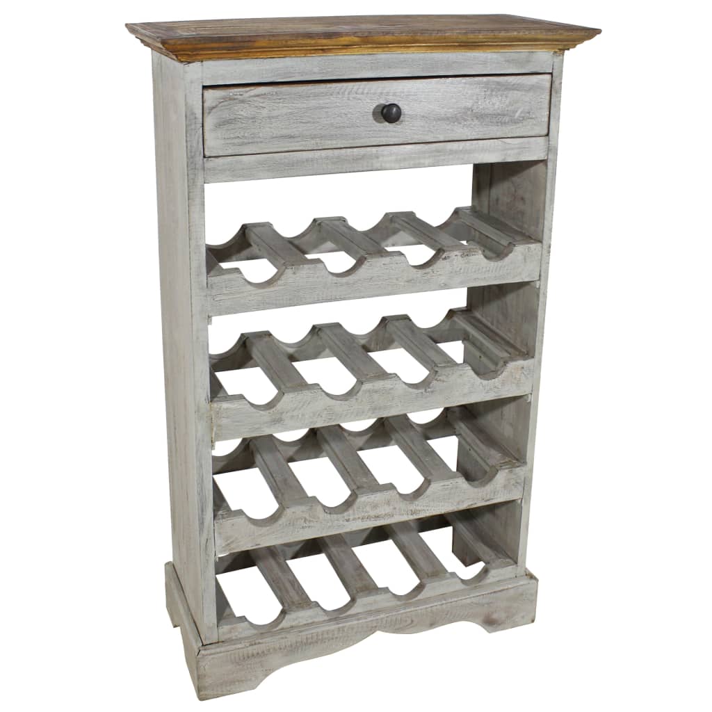 Wine rack, 55x23x85cm, solid mahogany wood