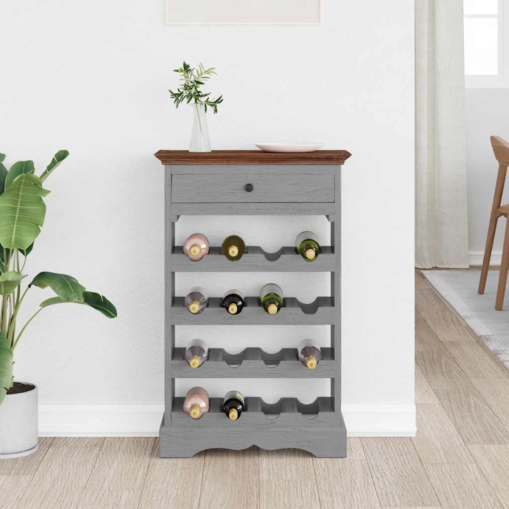Wine rack, 55x23x85cm, solid mahogany wood