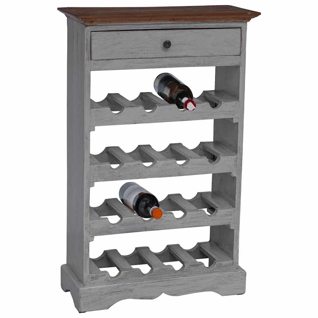 Wine rack, 55x23x85cm, solid mahogany wood
