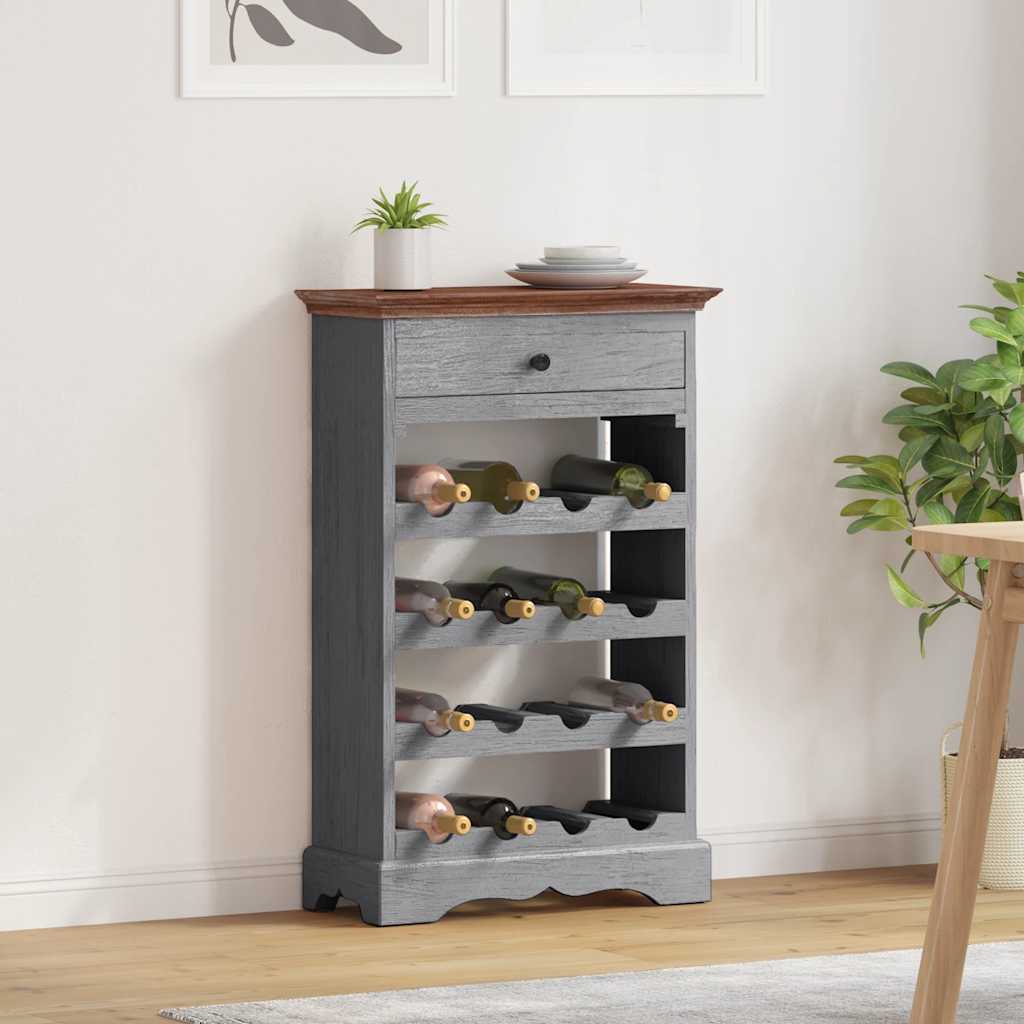 Wine rack, 55x23x85cm, solid mahogany wood