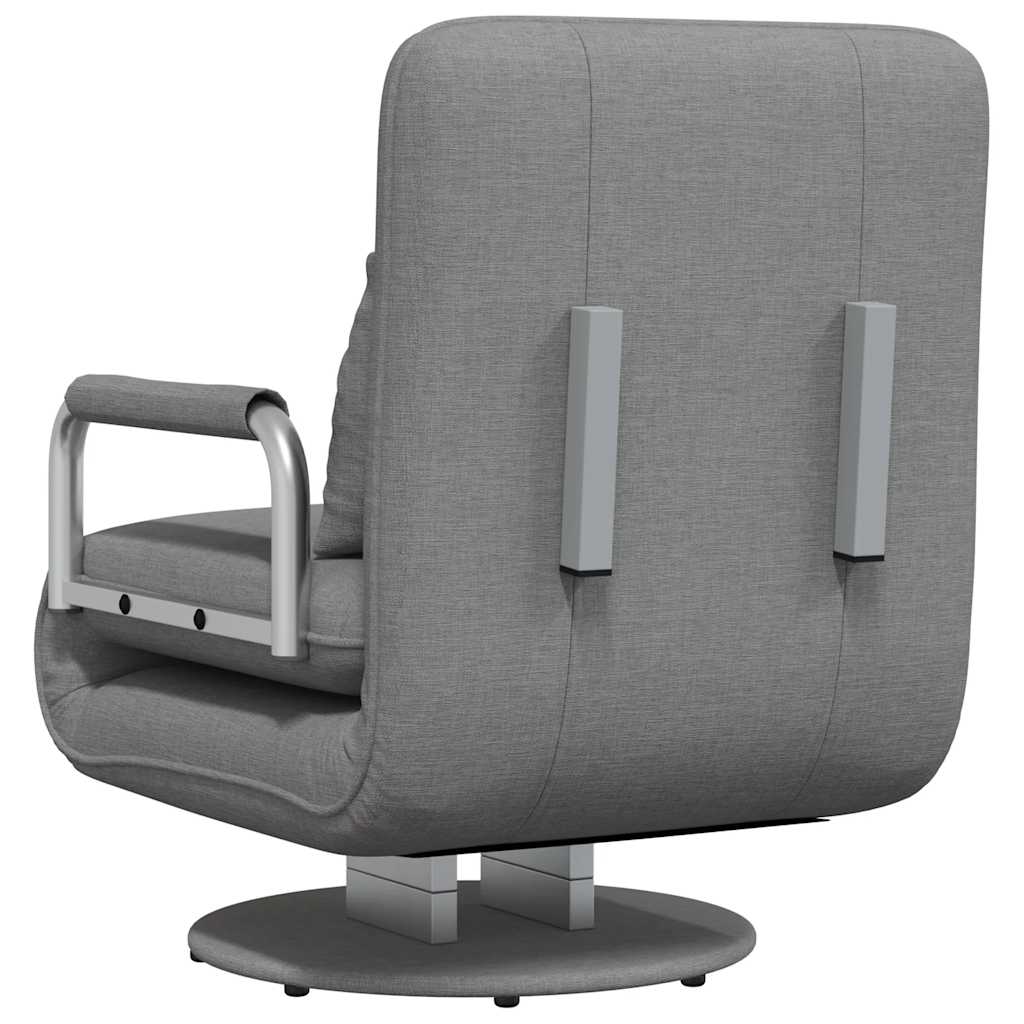 Supamoji kėdė ir sofa-lova, šviesiai pilka, audinys