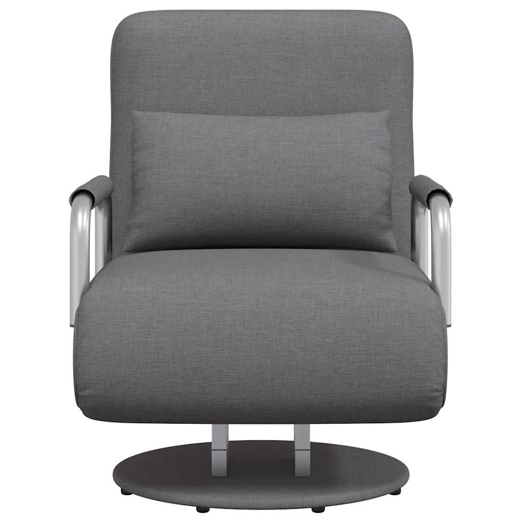 Supamoji kėdė ir sofa-lova, tamsiai pilka, audinys