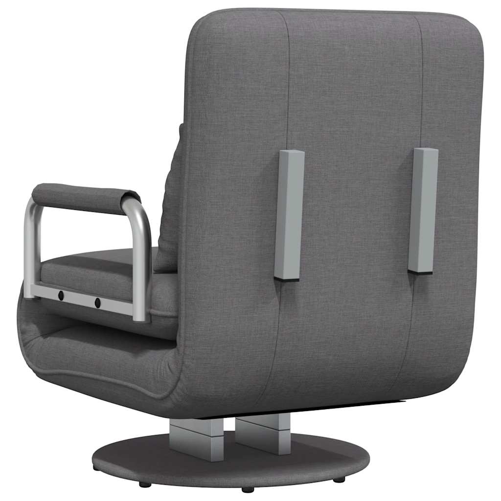 Supamoji kėdė ir sofa-lova, tamsiai pilka, audinys