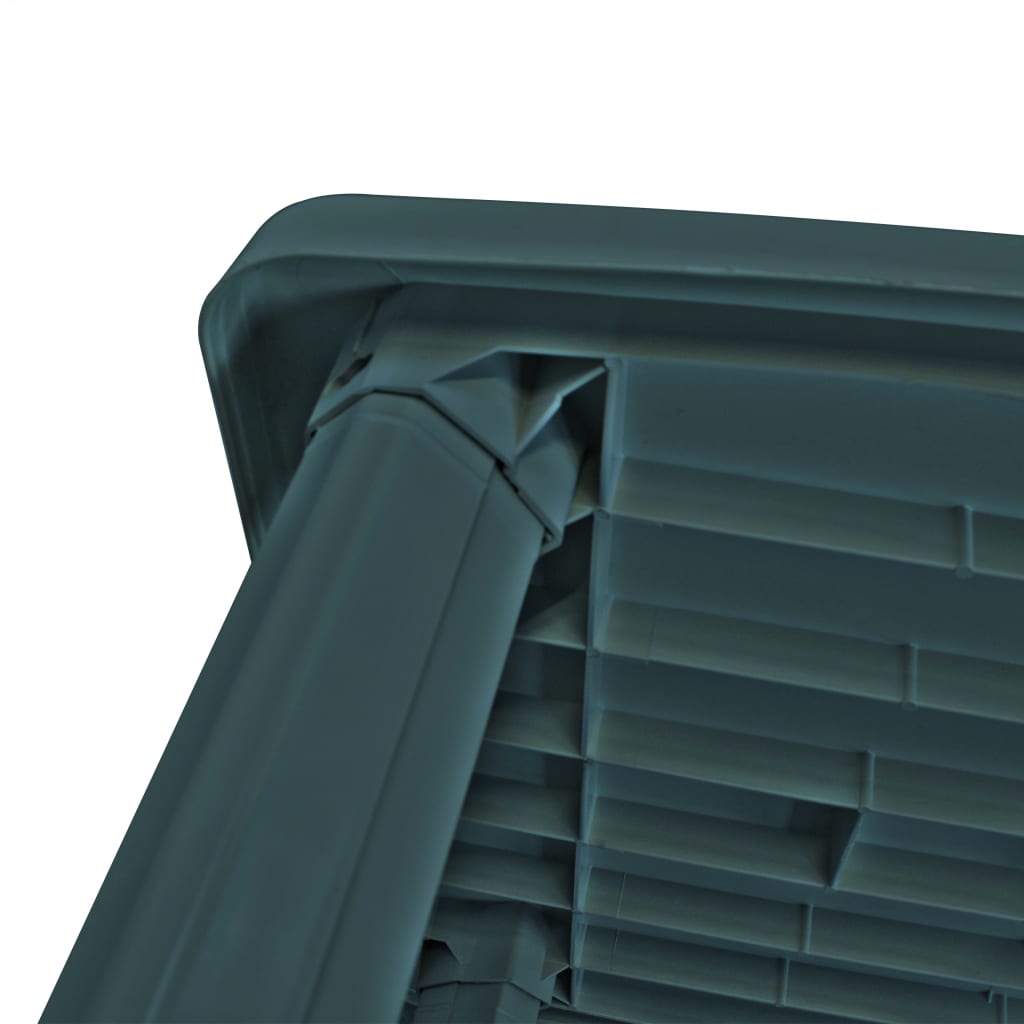 Garden table, green, 101x68x72cm, plastic
