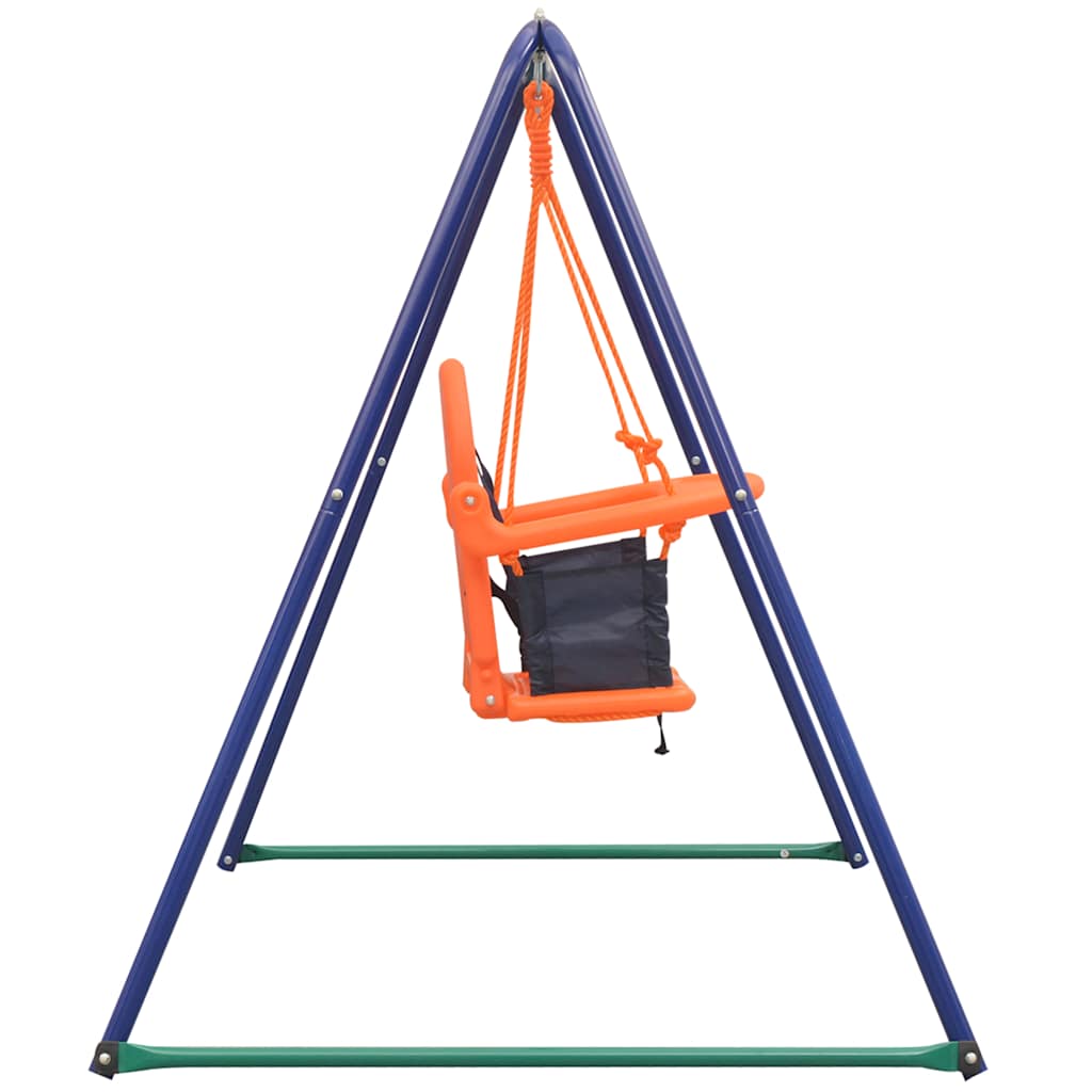 Children's swing 2-1, single, orange