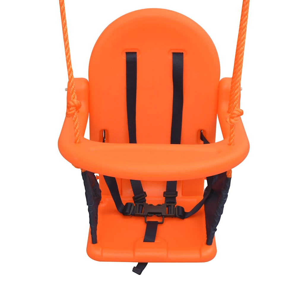 Children's swing 2-1, single, orange