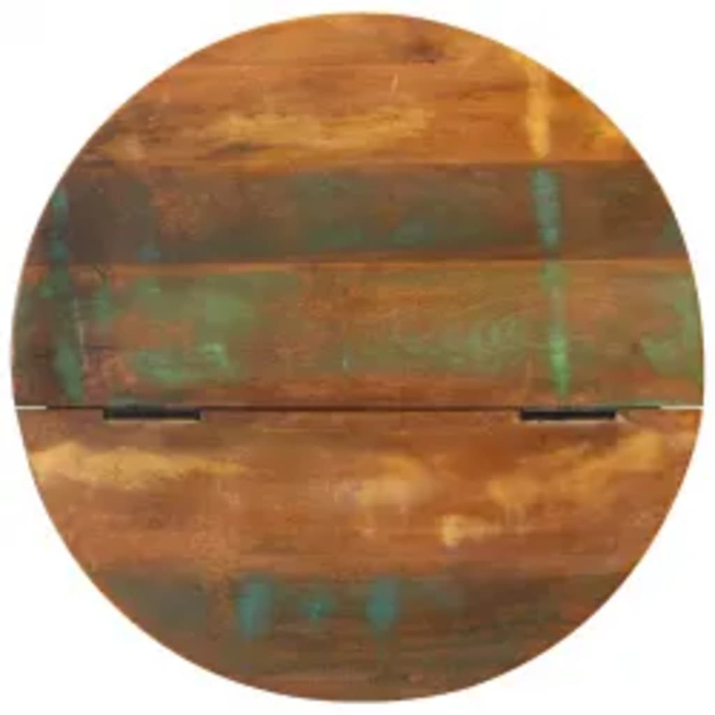 Kafijas galdiņš, pārstrādāta koksne, bļodas formas, balts