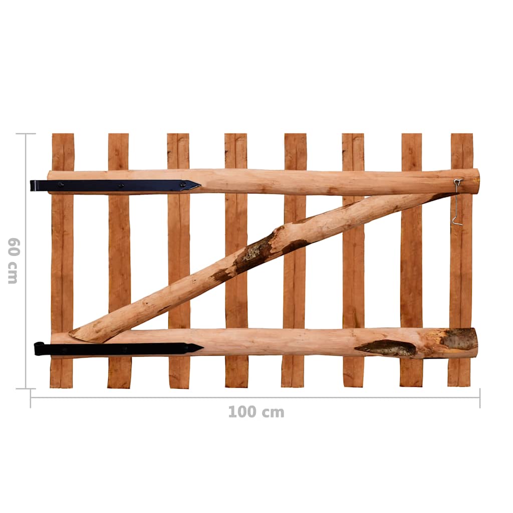 Fence gate, impregnated hazel wood, 100x60cm