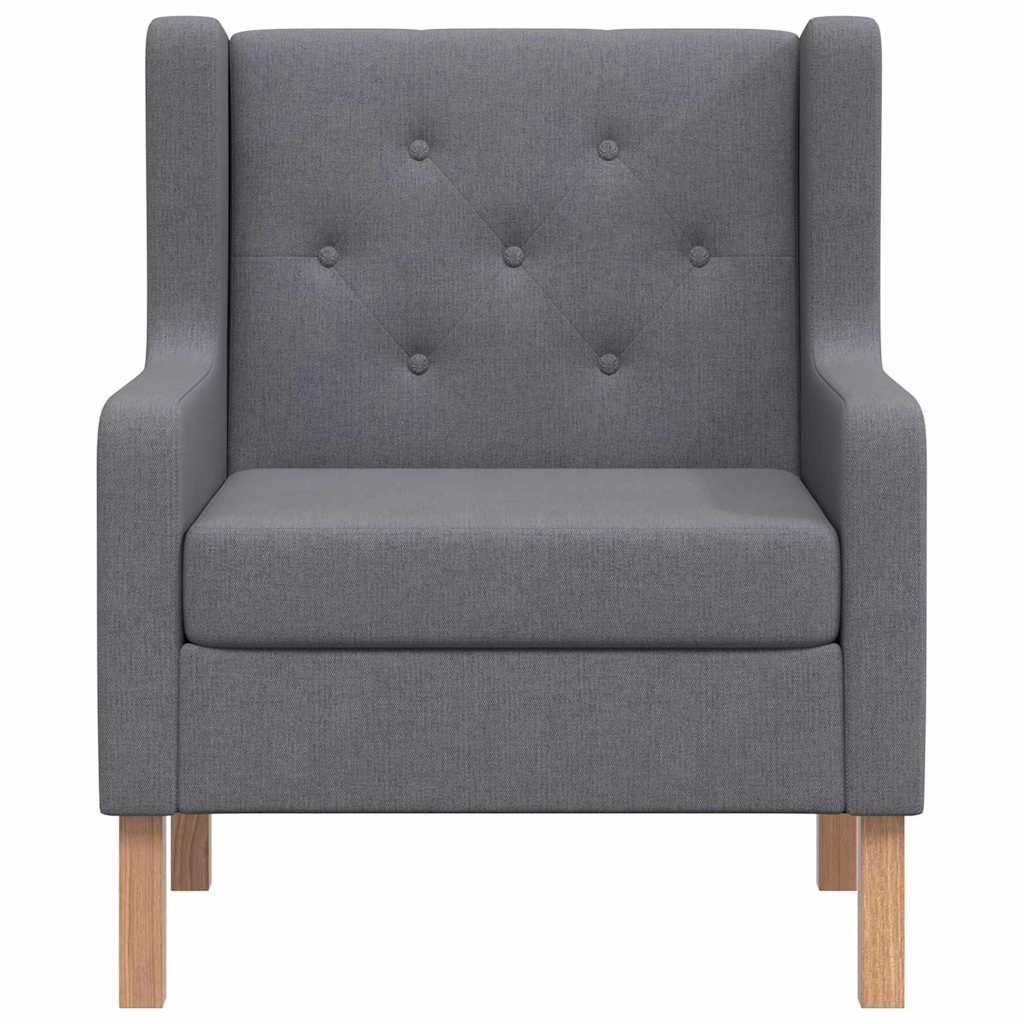 Armchair, grey, fabric