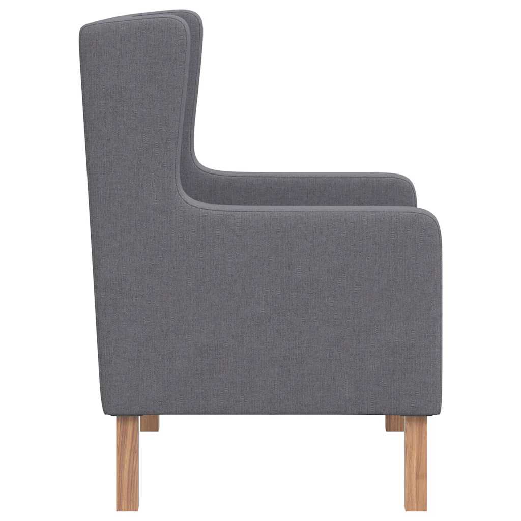 Armchair, grey, fabric
