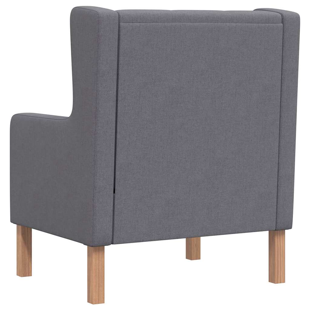 Armchair, grey, fabric