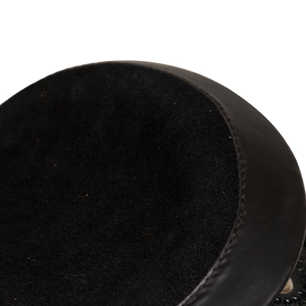 Saddle, headstall and breastplate, genuine leather, 12", black