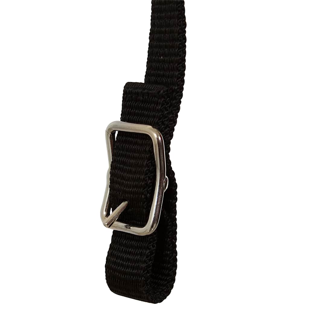 Saddle, head and chest straps, genuine leather, 13", black