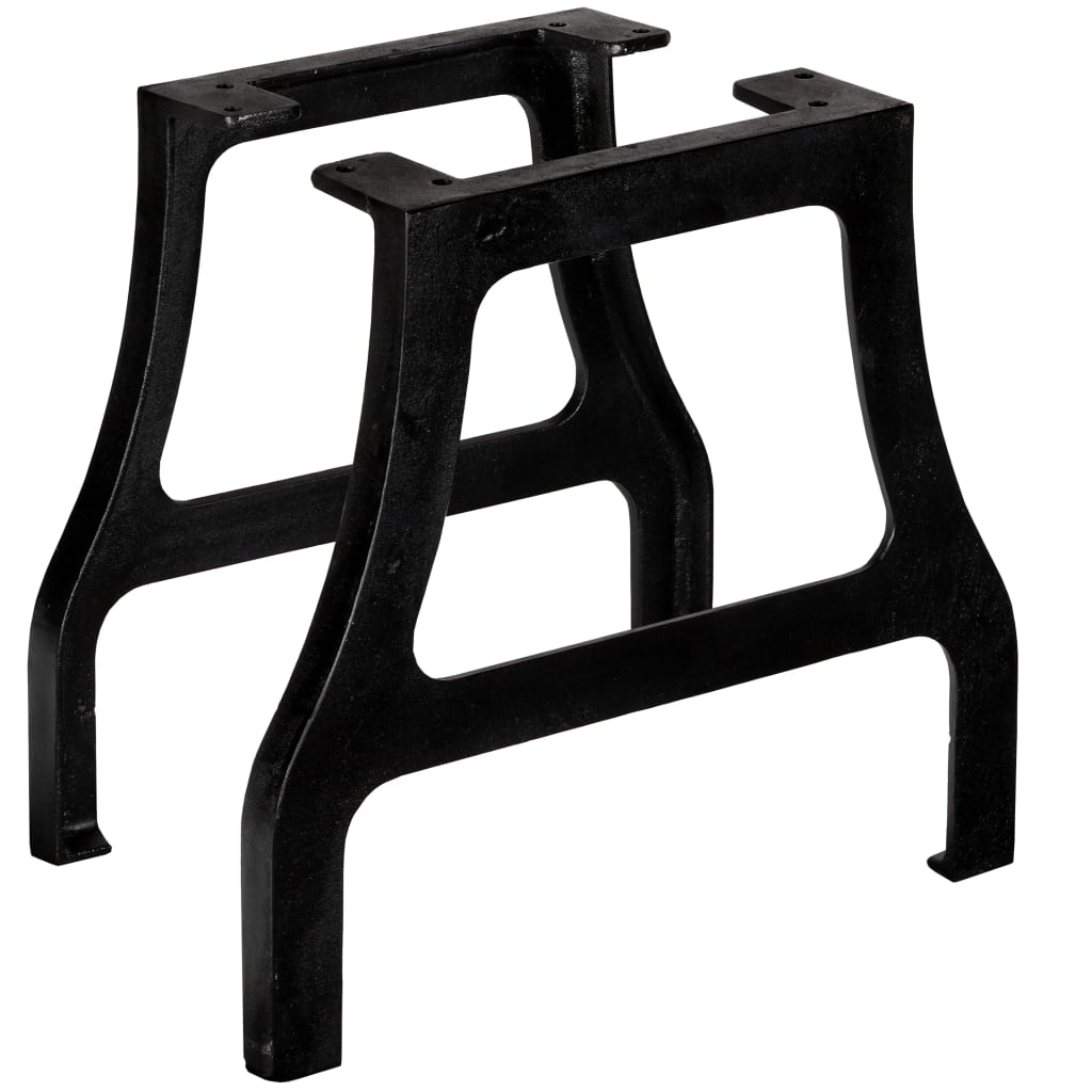 Cast iron A-frame coffee table legs, 2 pcs