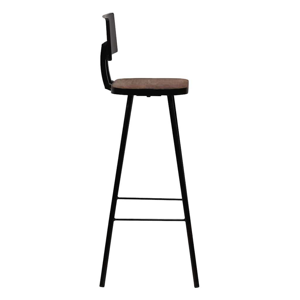 Bar stools, 4 pcs., solid reclaimed wood