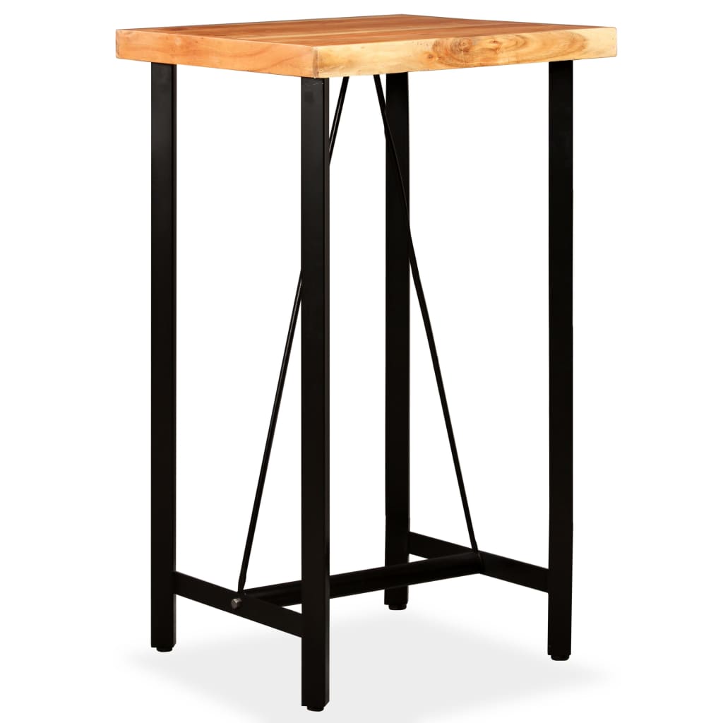 Baro stalas, akacijos mediena, 60x60x107 cm