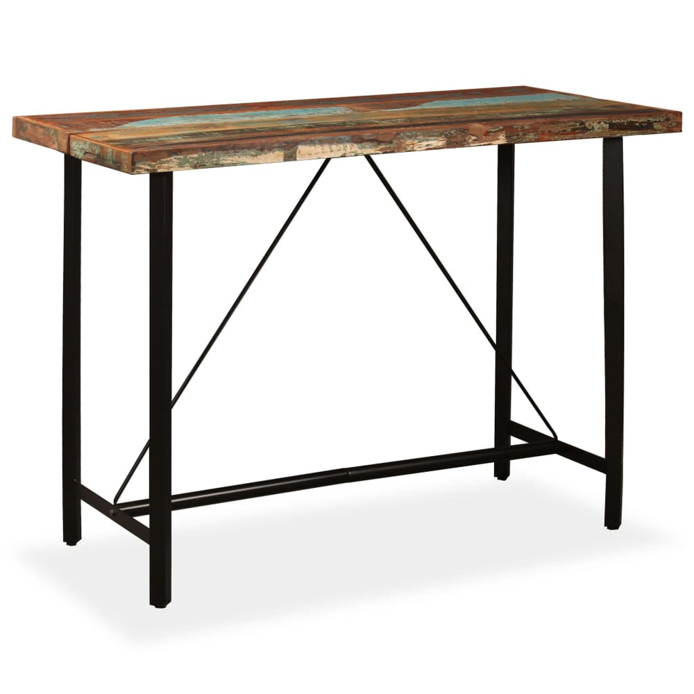 Bar table, reclaimed wood, 150x70x107cm