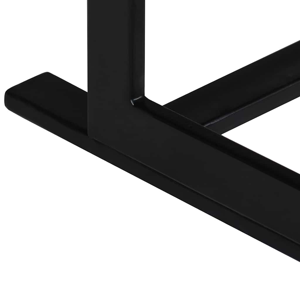 Two-seater bench, solid mango wood and steel